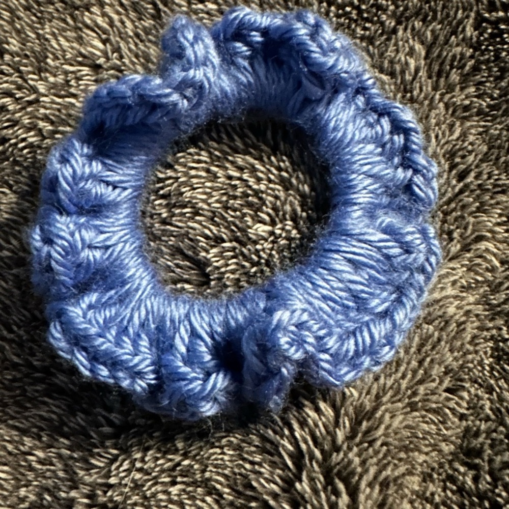 Set of three solid pastel scrunchies
